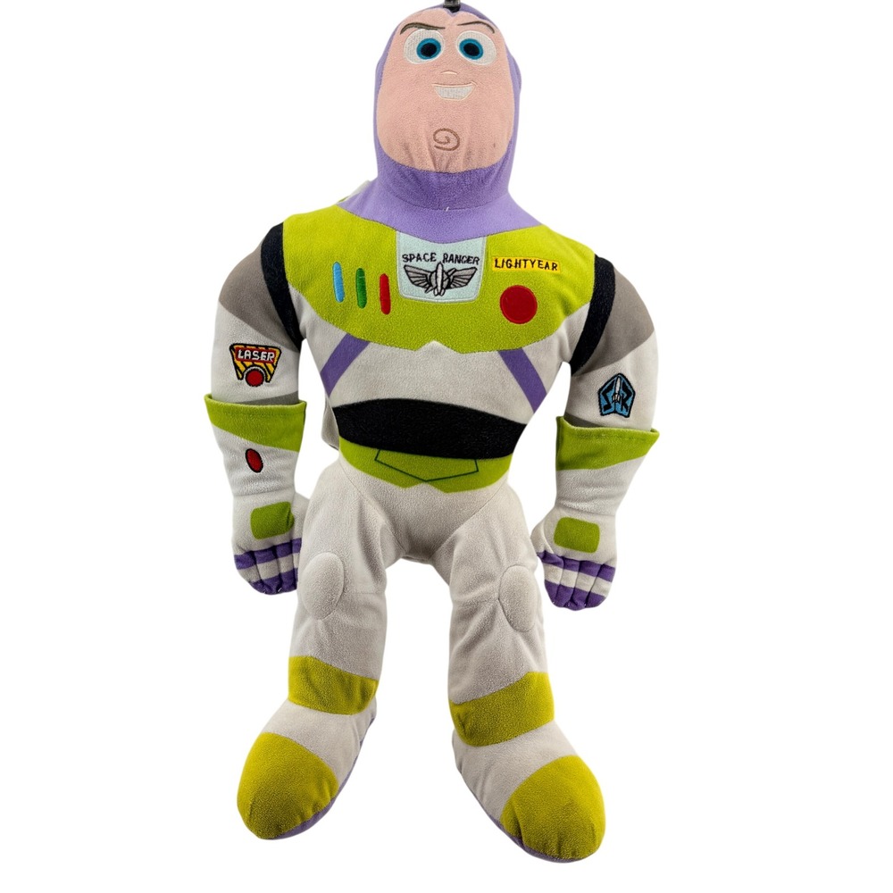 Disney Plush Toy Kids 22in White Polyester Buzz Lightyear Toy Story 4 Jetpack